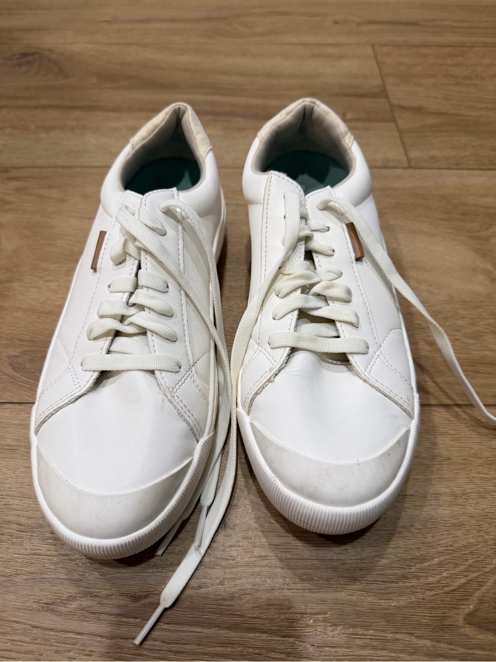 Dr. Scholl's Men's White Low-Top Lace-Up Sneakers